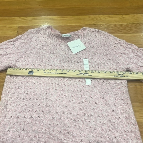 NWT Croft & barrow women’s crew neck pullover sweater size large . - Picture 5 of 8